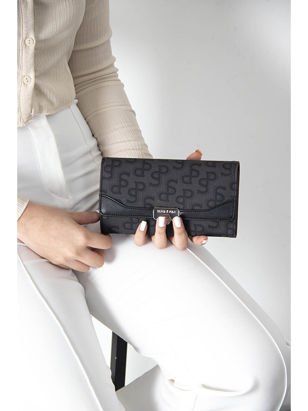 Siyah Kadın Cüzdan & Kartlık 979-41452 BAYAN CÜZDAN M169 SİYAH-NOVA SİYAH-5