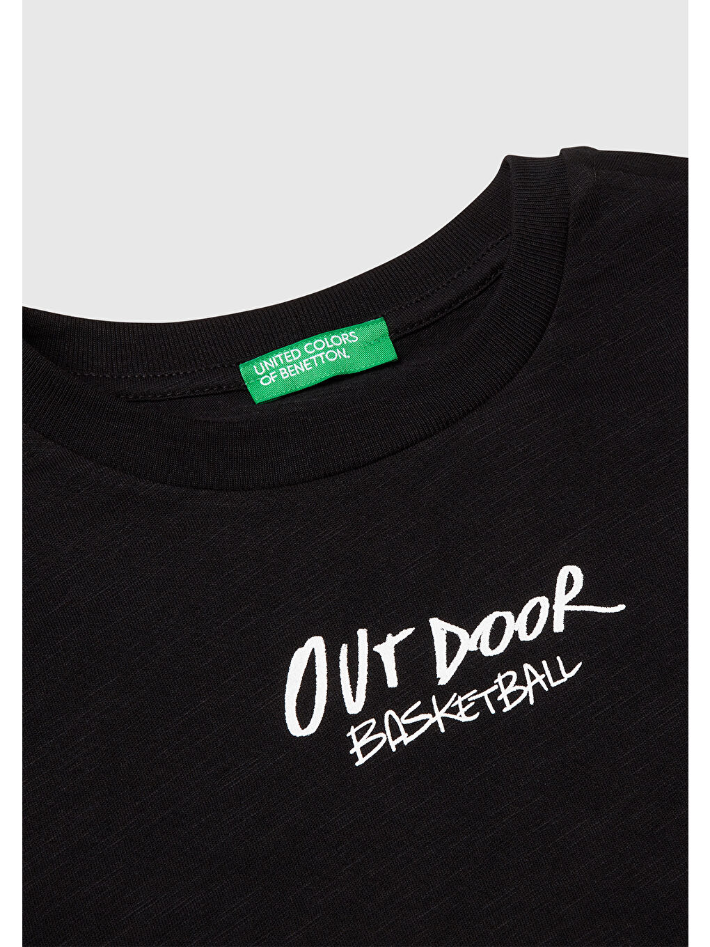 Erkek Çocuk Siyah Fotoğraf Baskılı Oversize T-Shirt-2