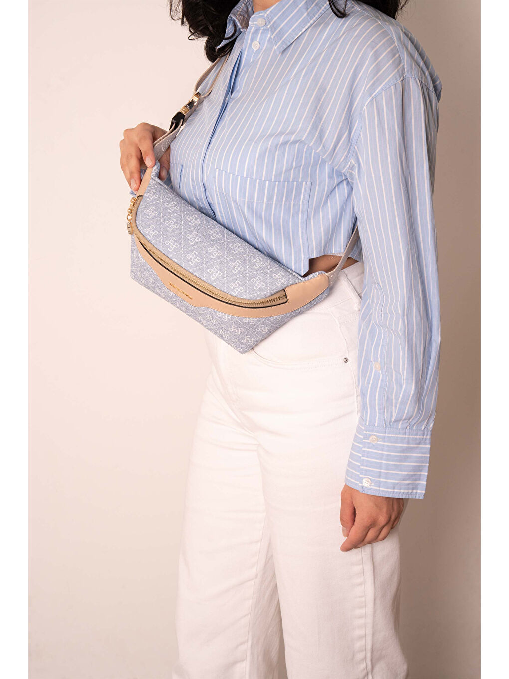 Mavi Kadın 1192-46913 SILVER POLO BEL ÇANTASI M178 MAVİ-MAT TEN-1