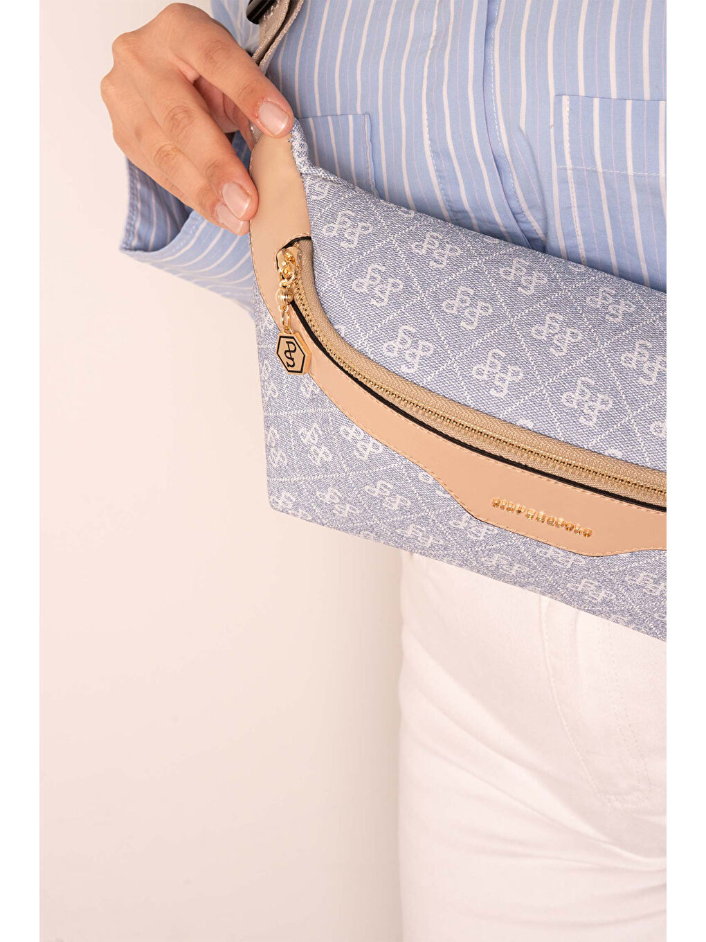 Mavi Kadın 1192-46913 SILVER POLO BEL ÇANTASI M178 MAVİ-MAT TEN-2