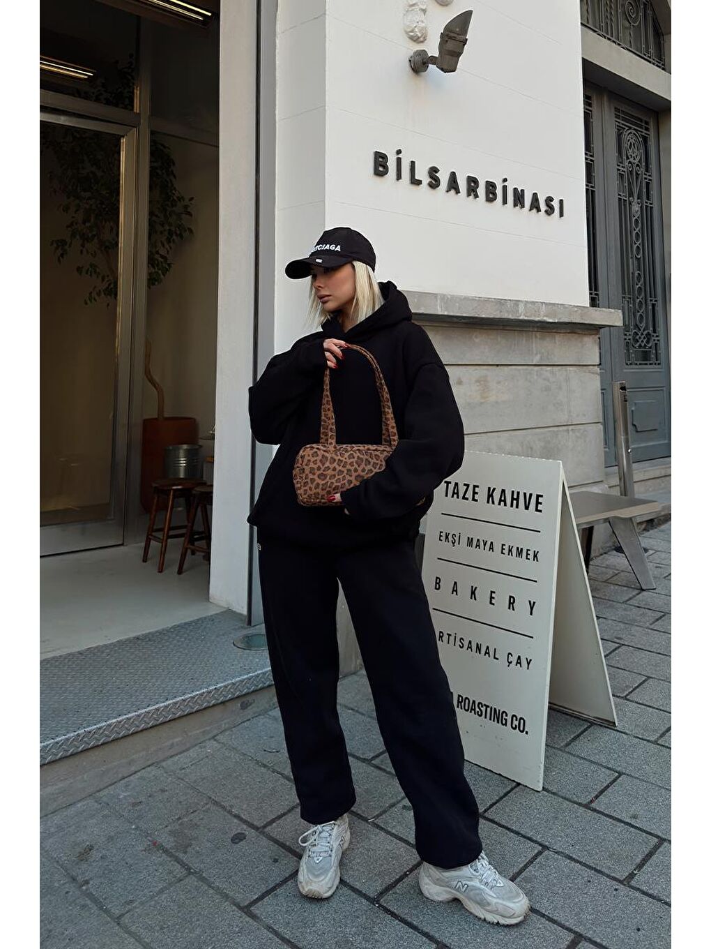 Karışık Chaos Baget Çanta Leopar Desen-6