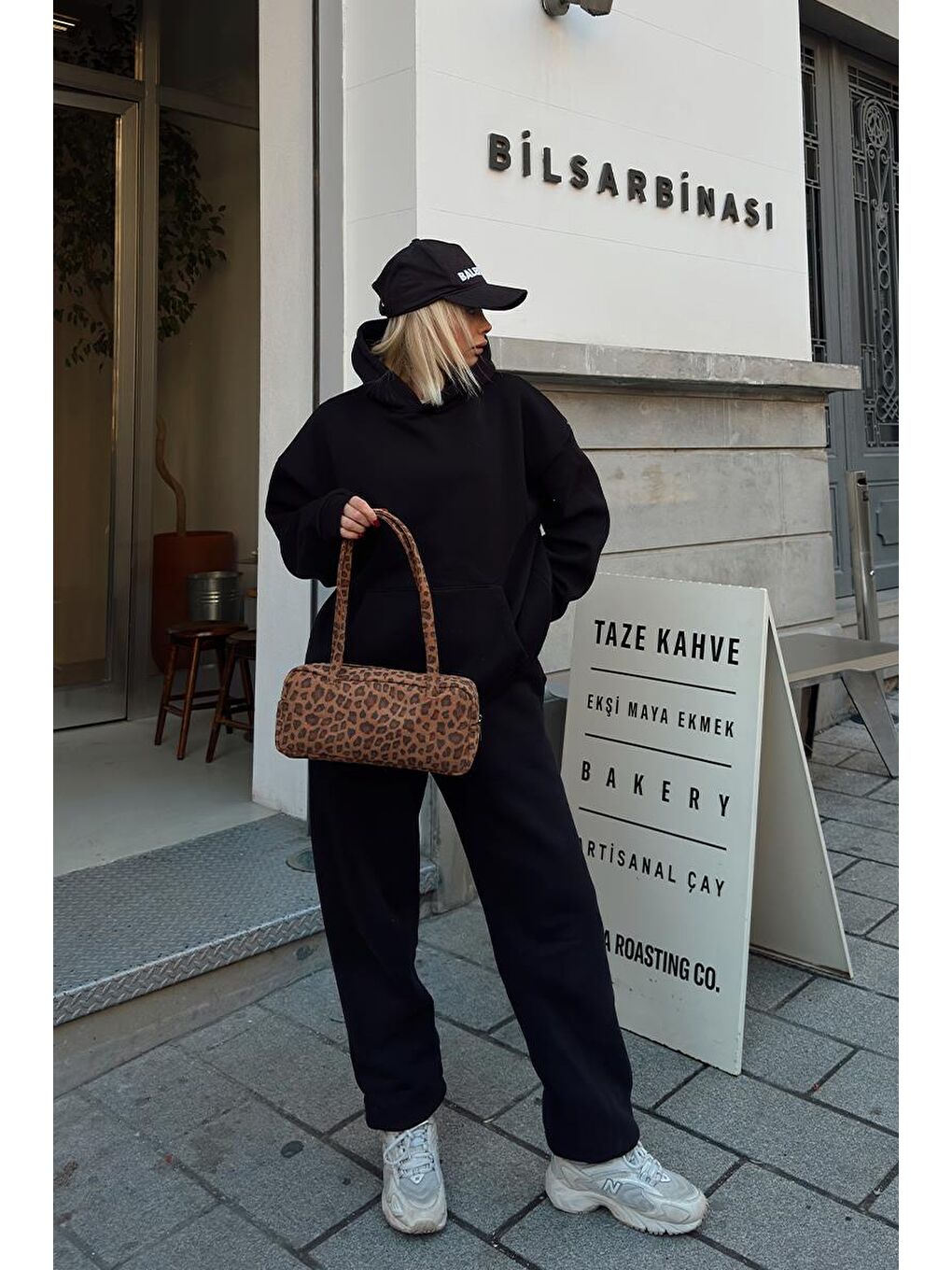 Karışık Chaos Baget Çanta Leopar Desen-7