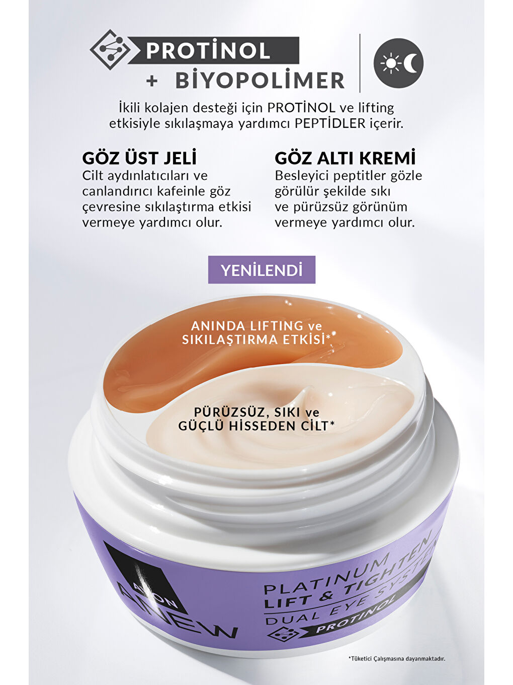 AVON Renksiz Anew Platinum Lift & Tighten Beş Parça Yüz Bakım Paketi - 5