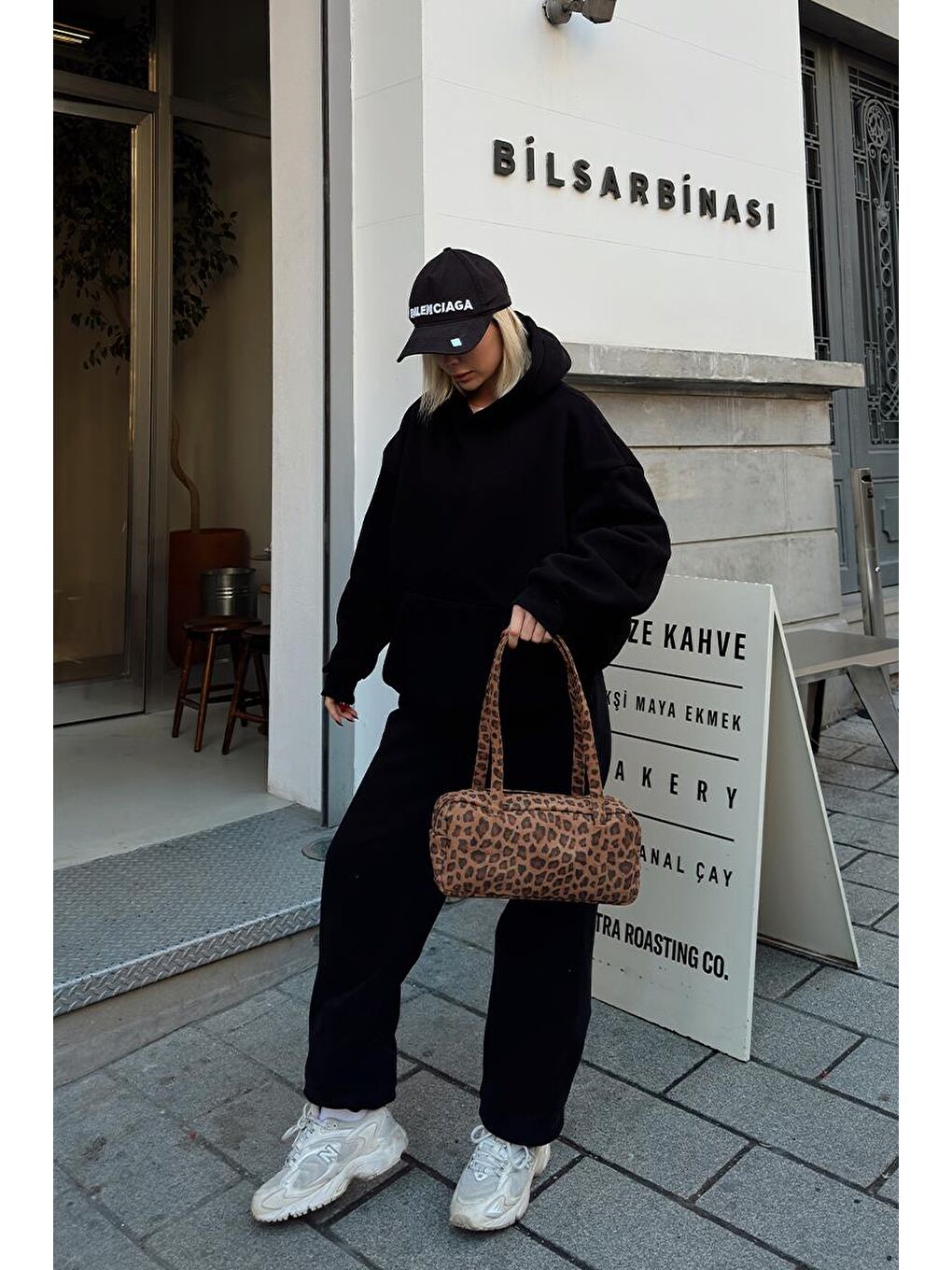 Karışık Chaos Baget Çanta Leopar Desen-9