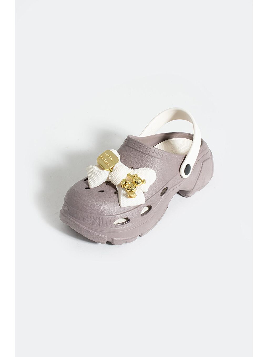 Pembe Potin Yüksek Taban Kurdela Detaylı Eva Comfort Kadın Sandalet DNZ223-24VizonBej - 3