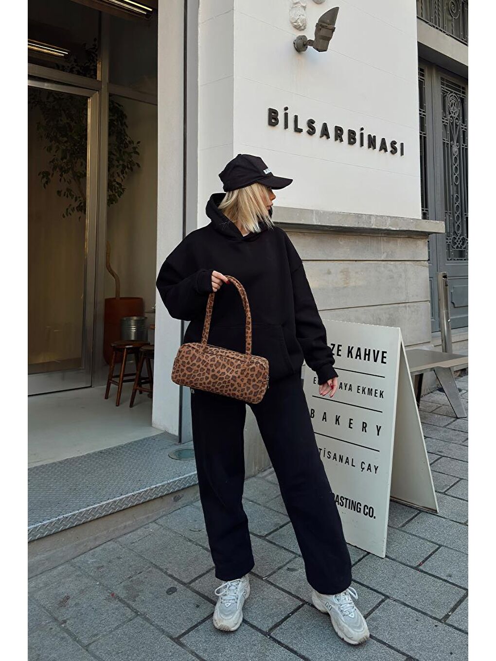 Karışık Chaos Baget Çanta Leopar Desen-11
