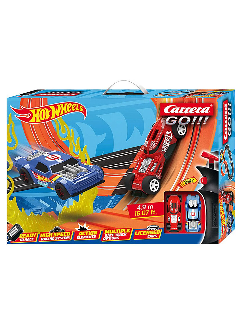 Carrera Renksiz GO Hot Wheels 4.9 m 62552