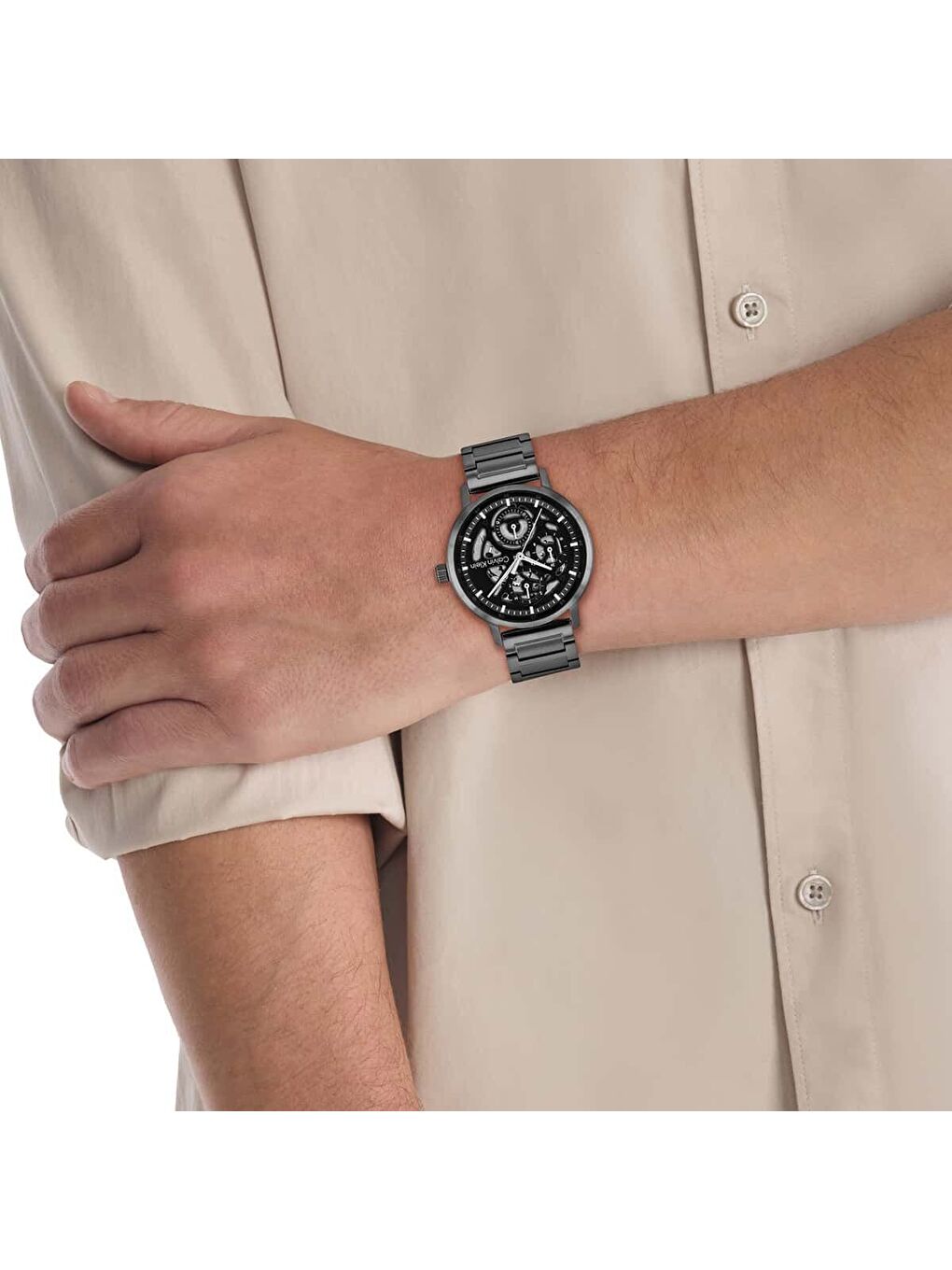 Gri CK25200563 Erkek Kol Saati-3