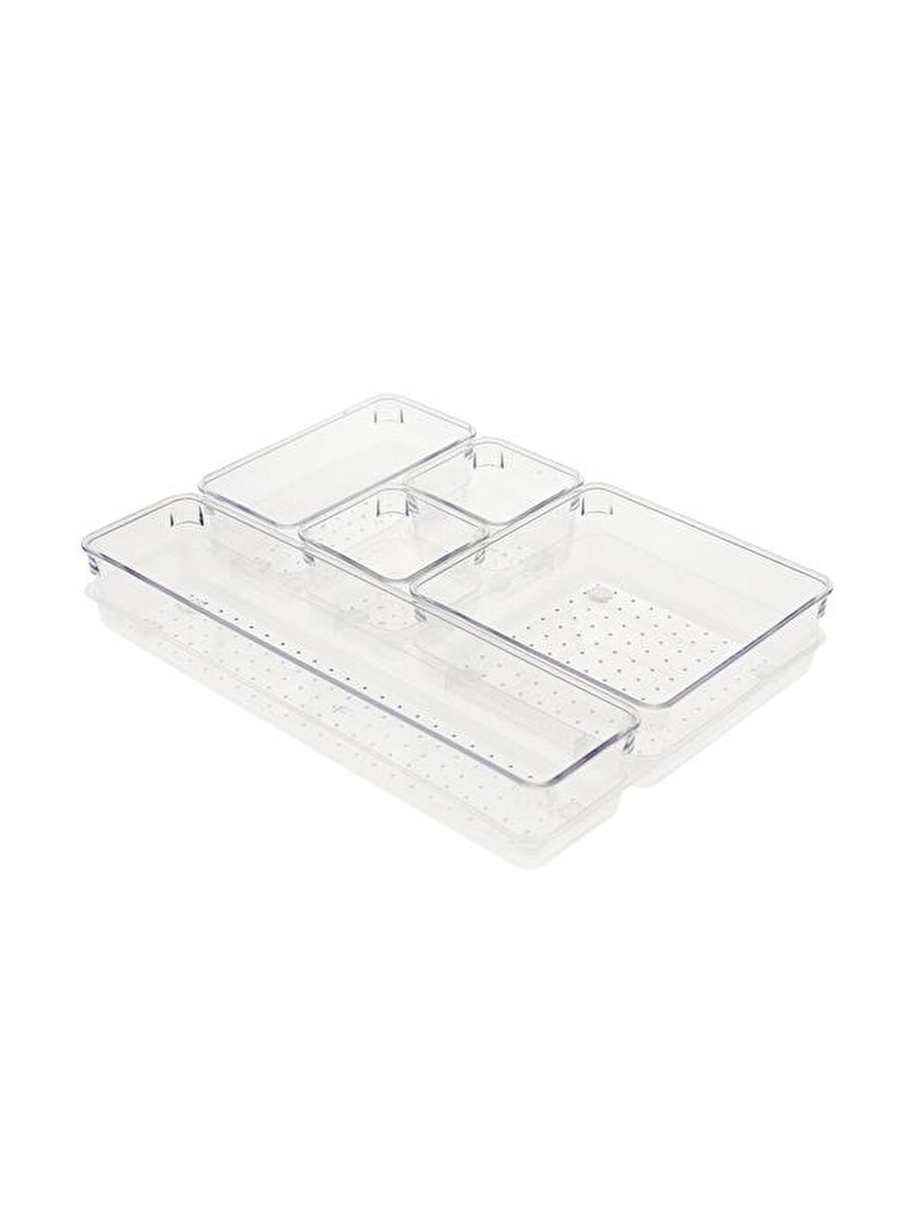 Renksiz Şeffaf Çekmece İçi Düzenleyici - 30x23x5 cm-4