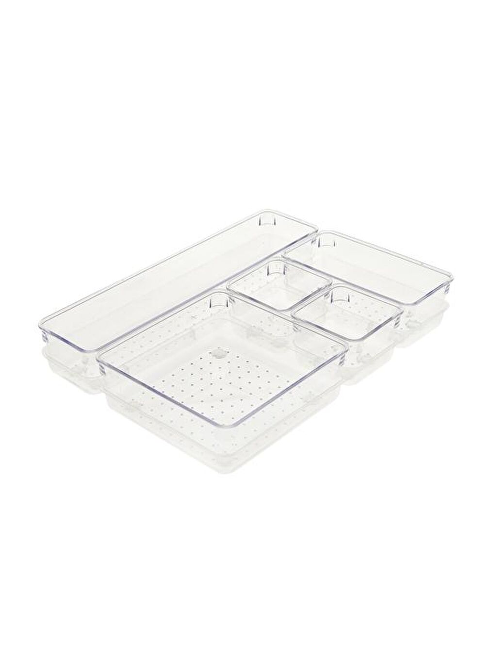 Renksiz Şeffaf Çekmece İçi Düzenleyici - 30x23x5 cm-5