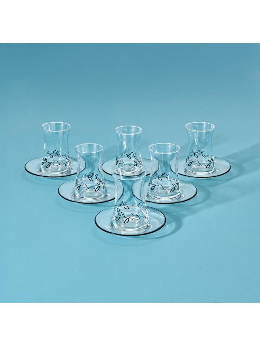 Karışık Kitchen Nemi 12 Parça Çay Seti - Renkli - 130 ml