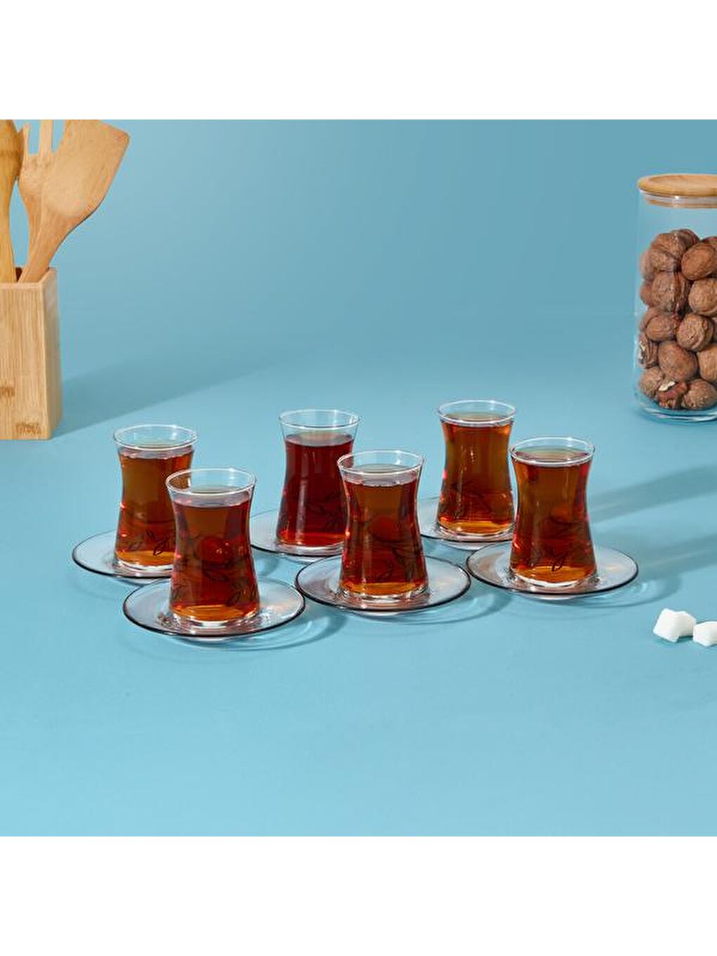 Karışık Kitchen Nemi 12 Parça Çay Seti - Renkli - 130 ml-2