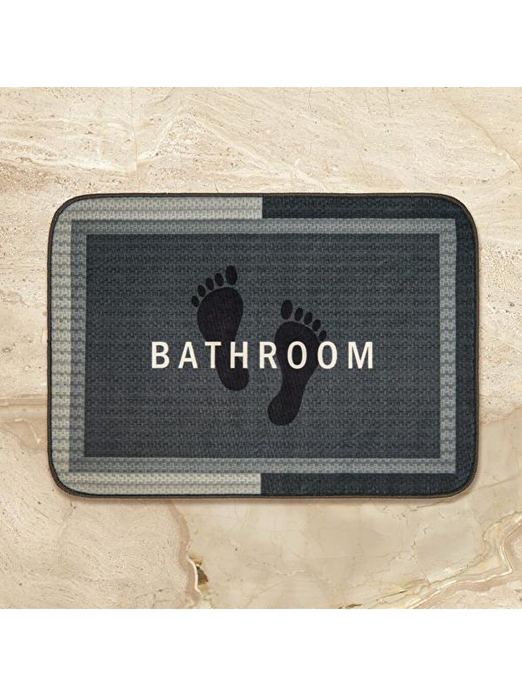 Soft Bathroom Dikdörtgen Sihirli Banyo Paspası - Antrasit - 50x70 cm-3