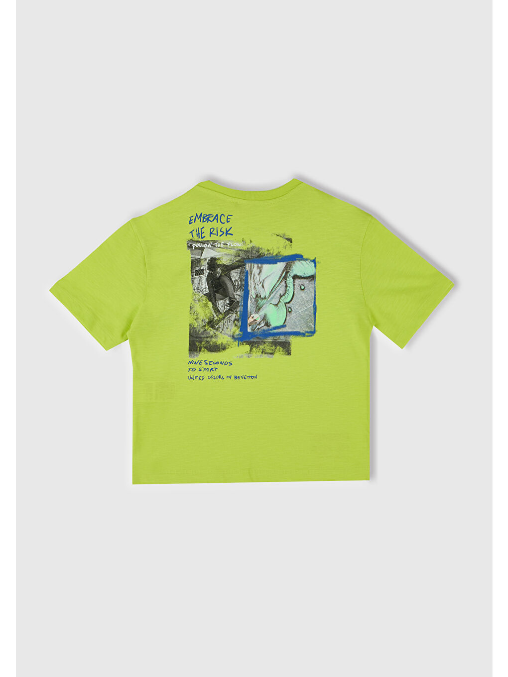 Erkek Çocuk Sarı Fotoğraf Baskılı Oversize T-Shirt-2