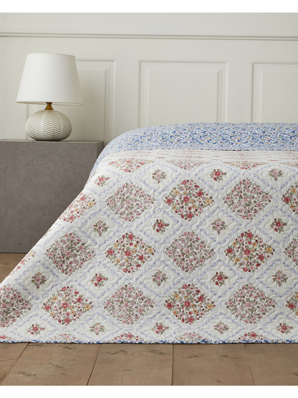 Penny Bloom Tek Kişilik Çok Amaçlı Örtü 160x220 cm Mor-1