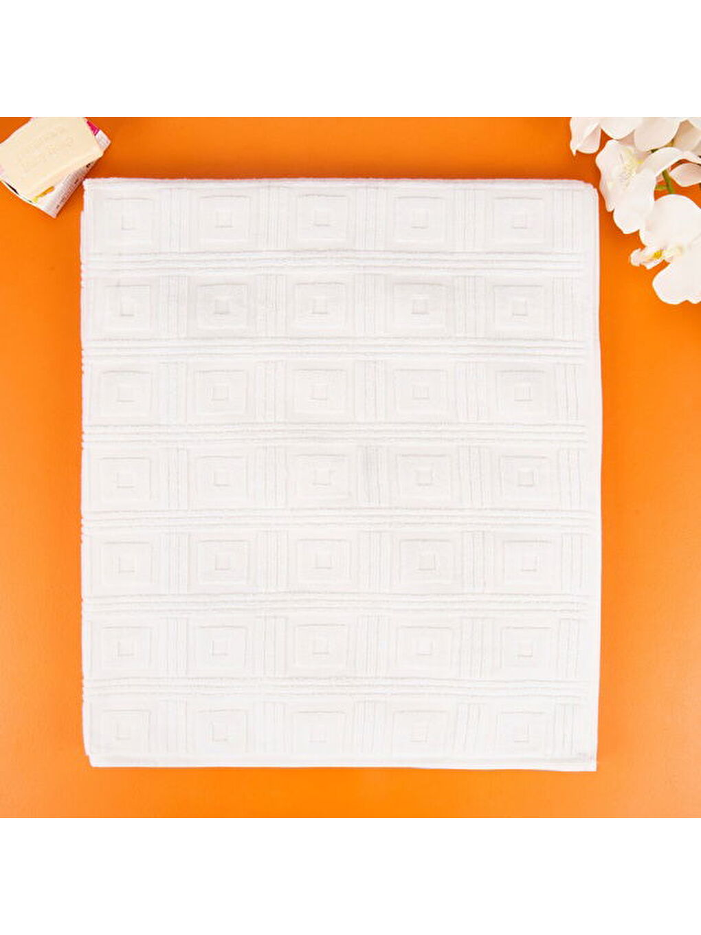 Soft Kybele Banyo Havlusu - Beyaz -90x160 cm