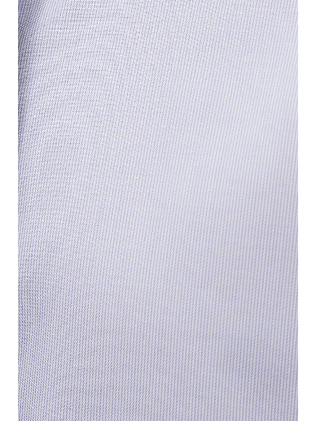 Regular Fit Mavi Non-Iron %100 Pamuk Doğa Dostu Ekoteks Belgeli Ütü Gerektirmez Gömlek-5