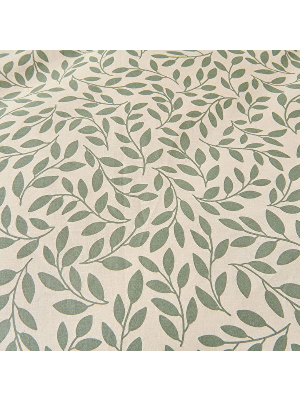 Siyah Soft Sylvara Çift Kişilik Nevresim Takımı - Ekru / Yeşil-4