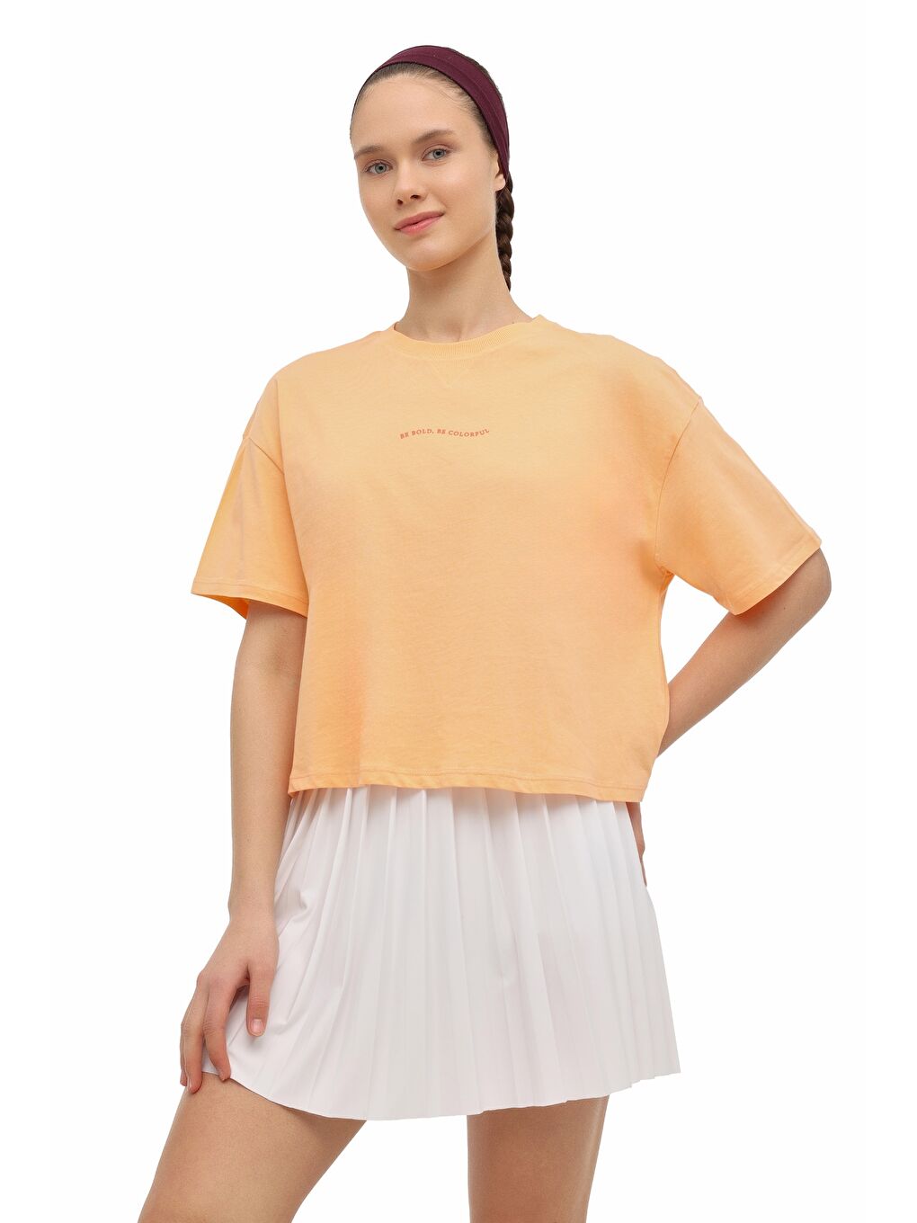 WL 11KRONS 6FX Turuncu Kadın Kısa Kol T-Shirt