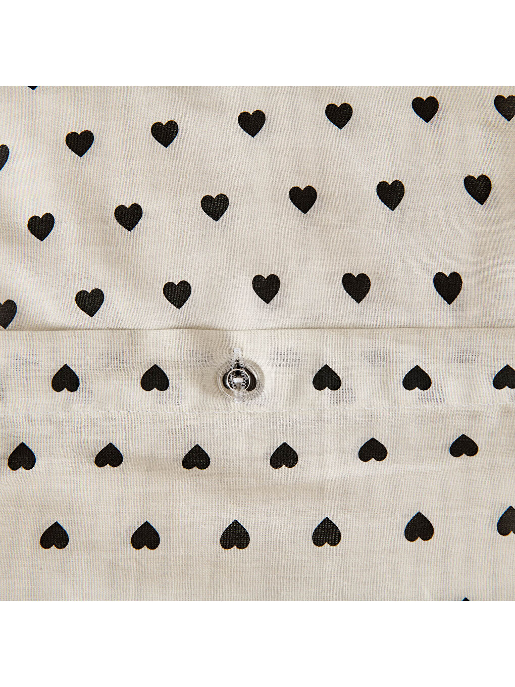 Siyah Soft Moyo Çift Kişilik Nevresim Takımı - Beyaz / Antrasit-2