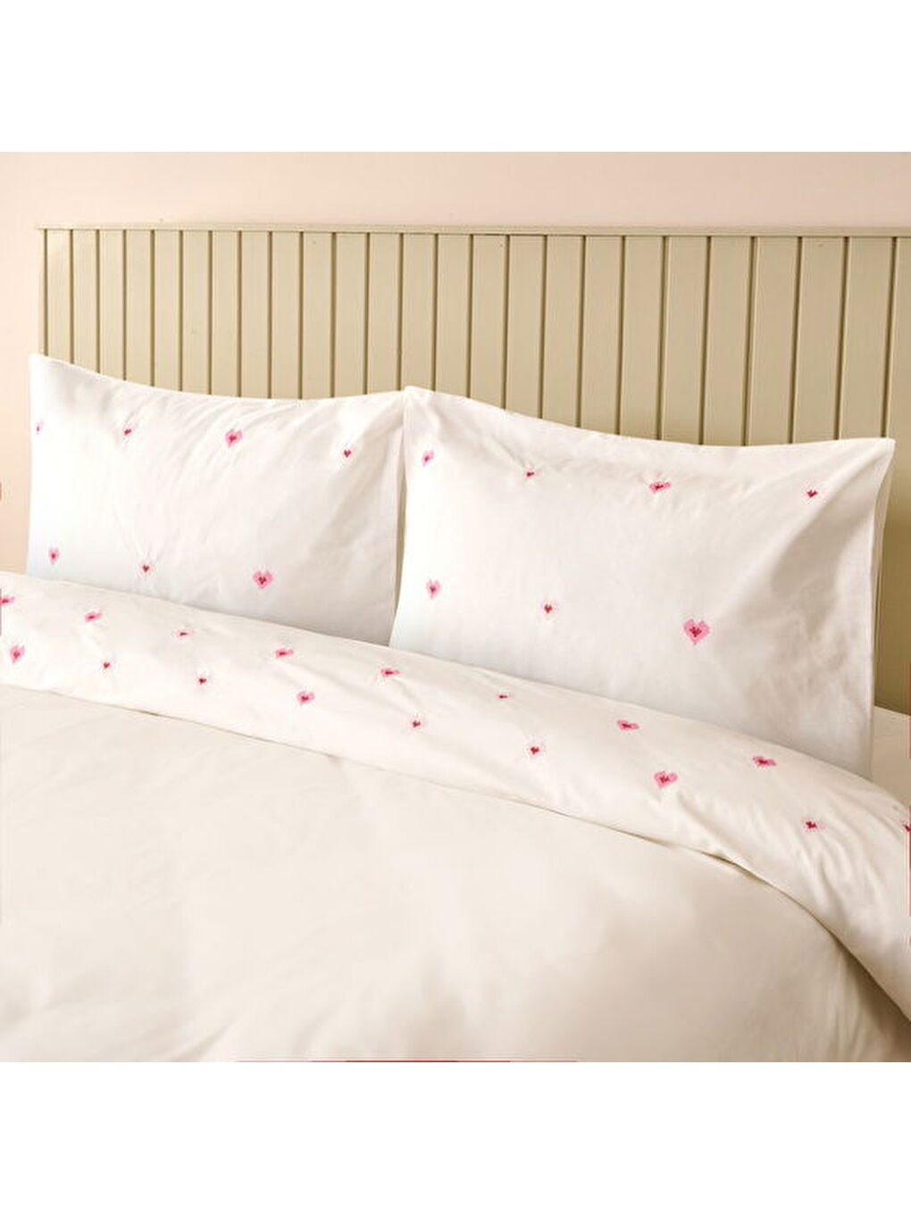 Soft Elenya Çift Kişilik Nevresim Takımı - Beyaz-1