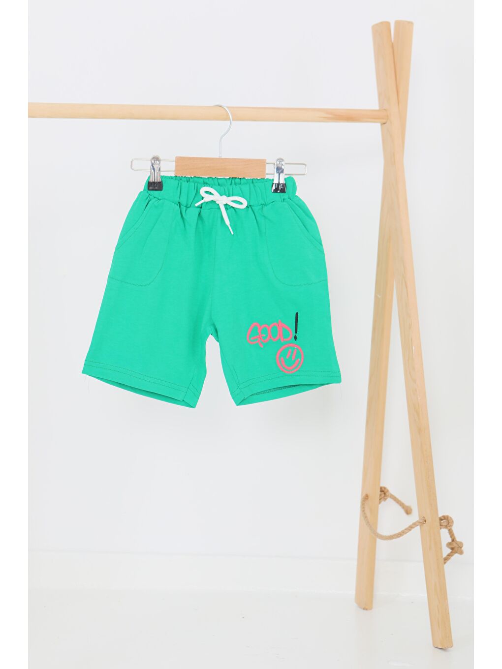 Kız Çocuk Yeşil Baskılı Şort - 27460