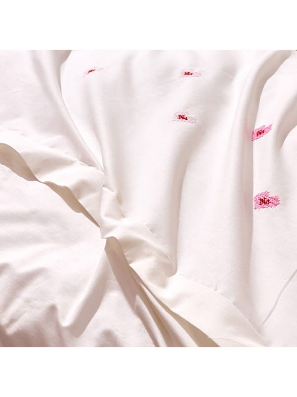 Soft Elenya Çift Kişilik Nevresim Takımı - Beyaz-4