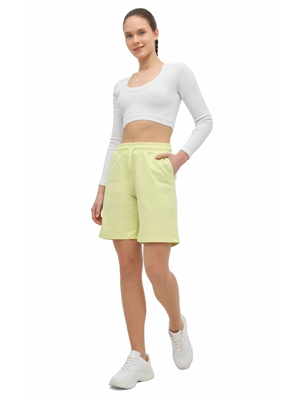 WB 20BAHAR GC80 6FX Sarı Kadın Şort-2