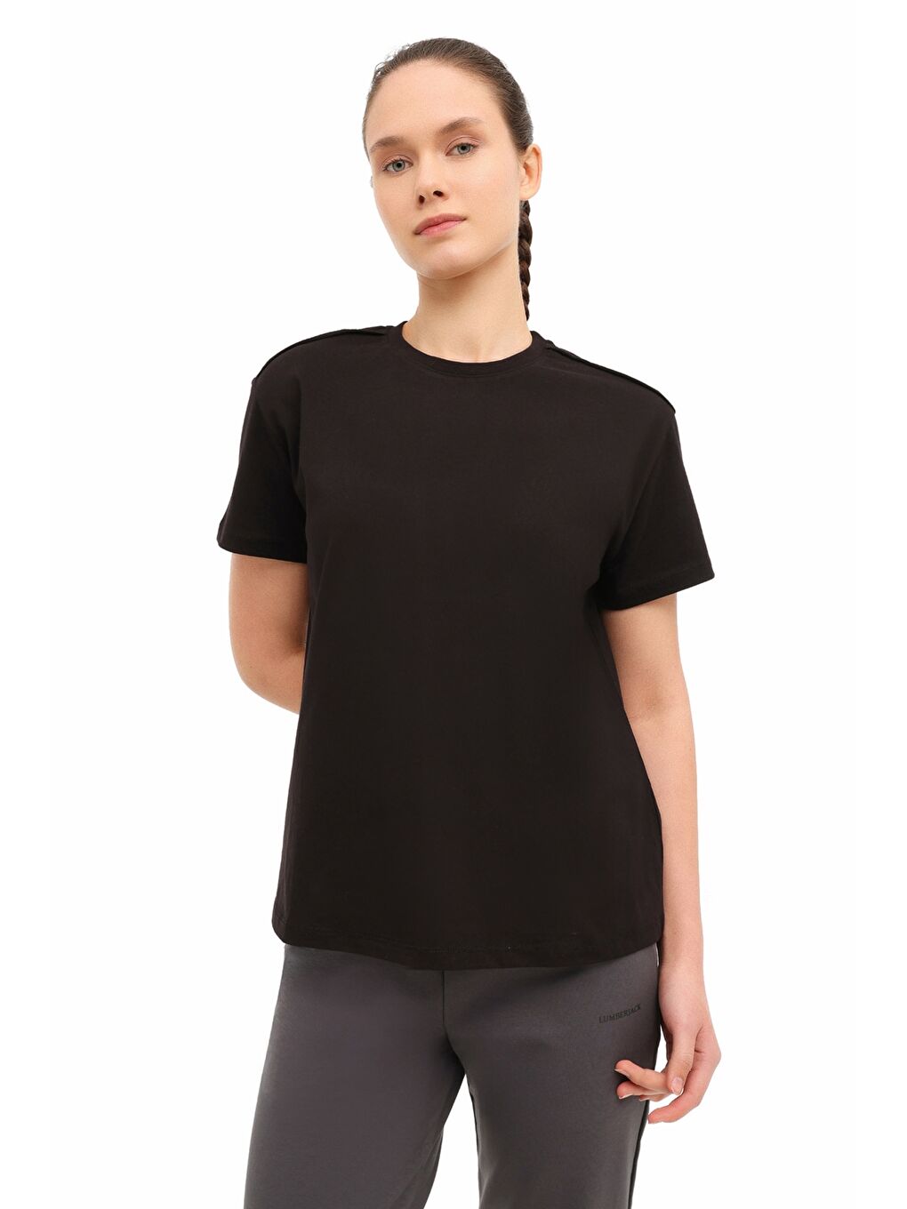 WB 11ADA 6FX Siyah Kadın Kısa Kol T-Shirt