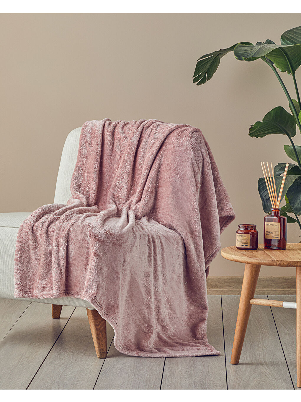 Gleamy Varak Super Soft Tv Battaniyesi Pembe-3