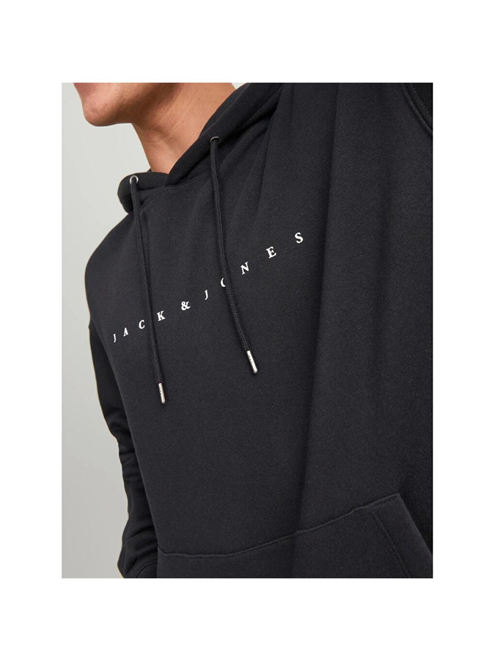 Hood Star Erkek Siyah Kapüşonlu Sweatshirt-3