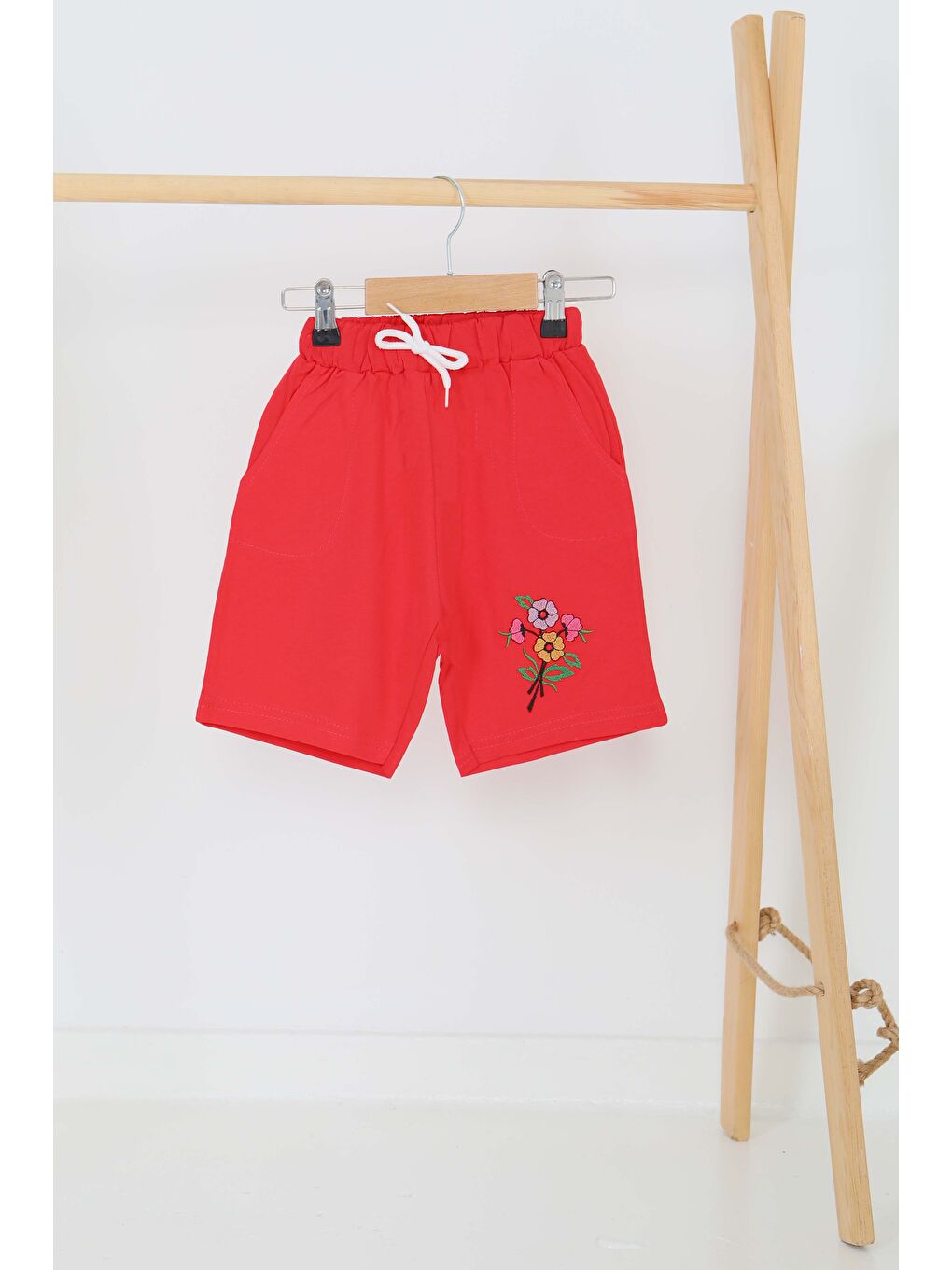 Kız Çocuk Mercan Baskılı Şort - 27331