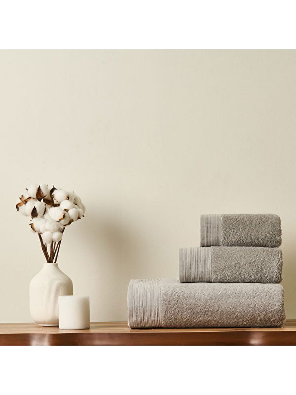 Soft Premium El Havlusu - Gri - 30x50 cm-4