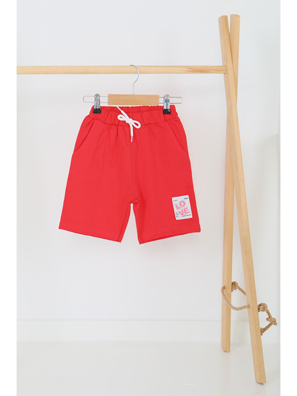Kırmızı Kız Çocuk Kirmizi Baskılı Şort - 27332