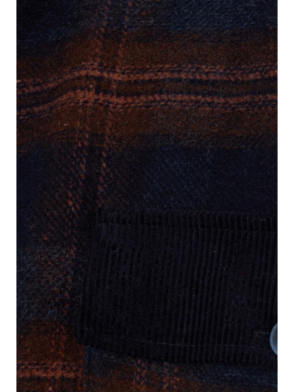 Karışık Erkek Relax Fit Rahat Kesim Spor Yaka Kareli Çift Cep Kapaklı Kışlık Gömlek-5