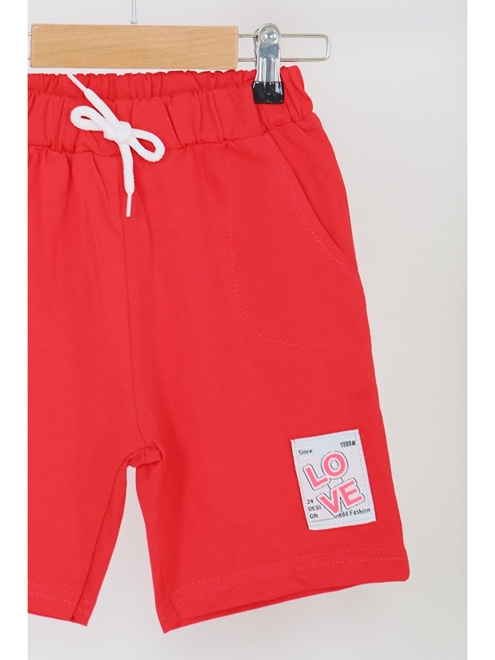 Kırmızı Kız Çocuk Kirmizi Baskılı Şort - 27332-1