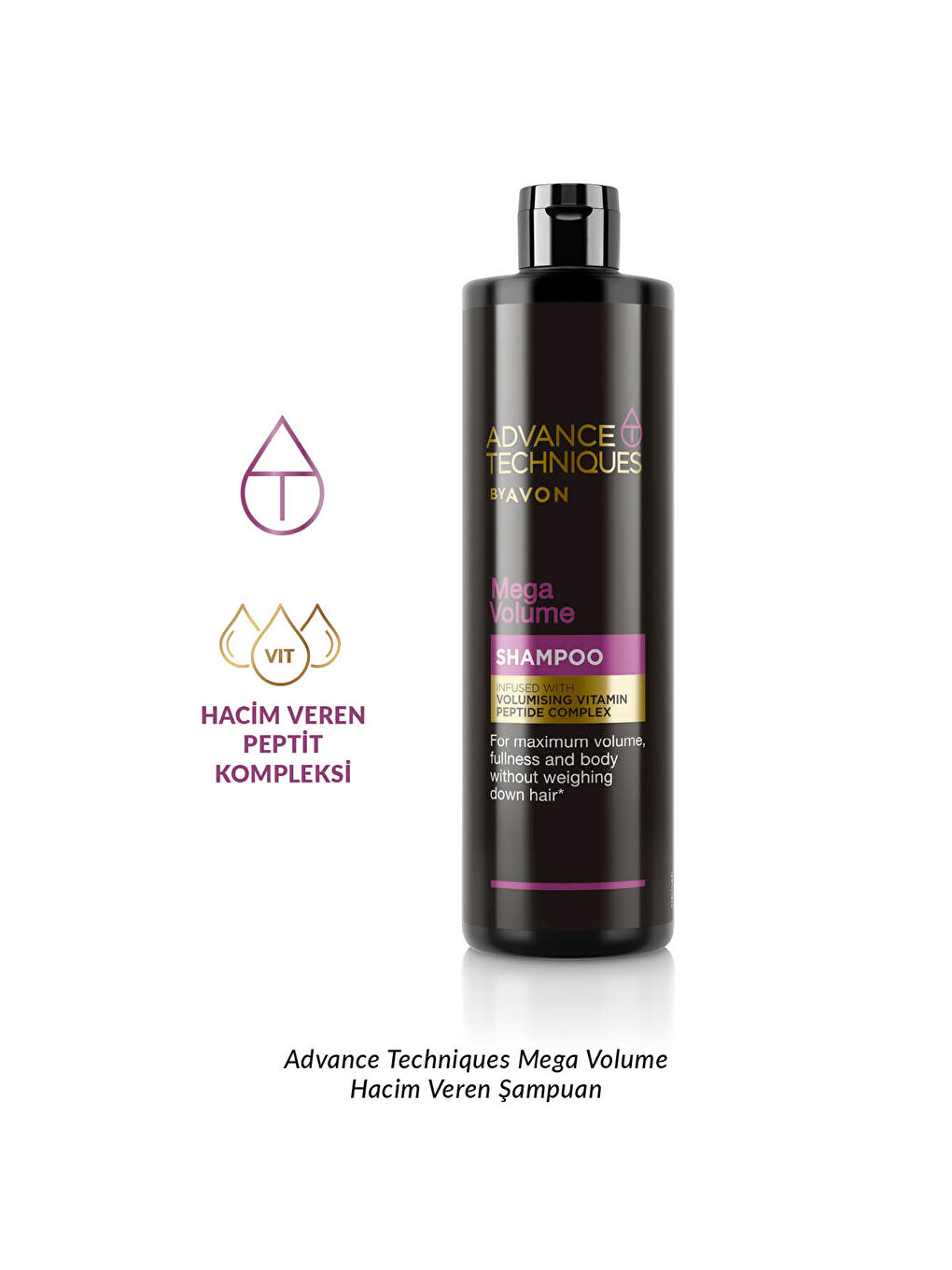 AVON Renksiz Advance Techniques Mega Volume Hacim Veren Şampuan 400 Ml. Üçlü Set - 2