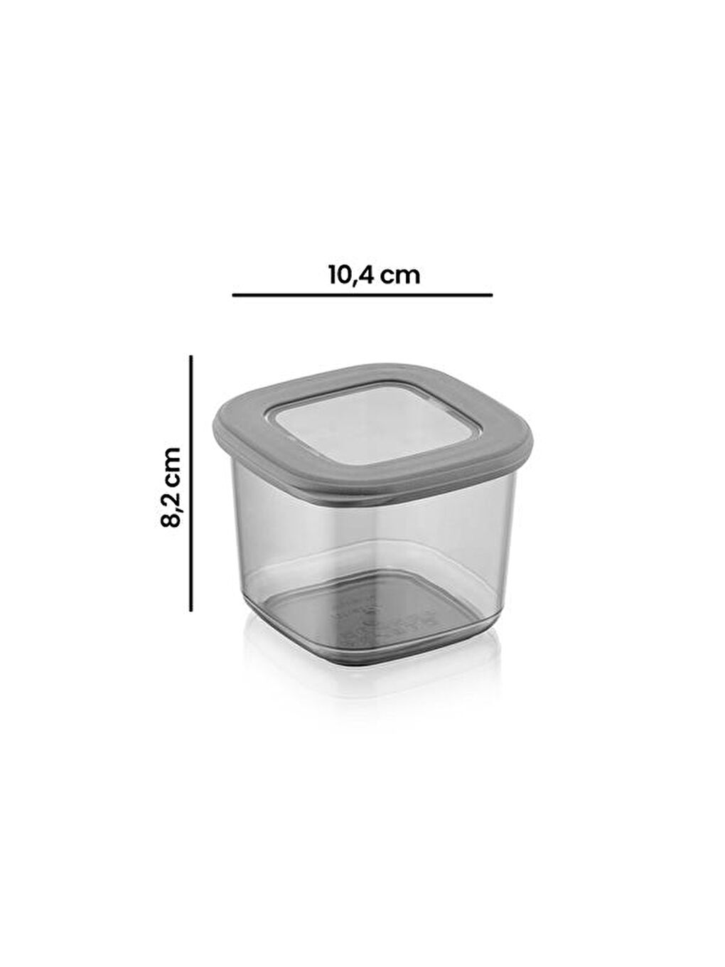 Gri Colony Kare Saklama Kabı - 550 ml-3