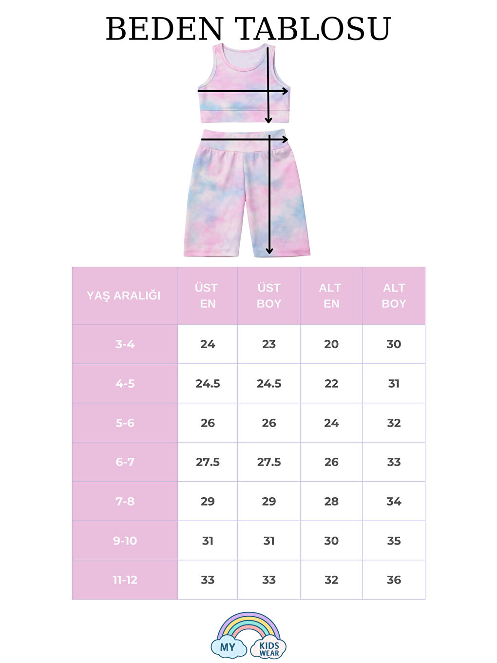 Mavi Kız Çocuk Çok Amaçlı Batik Desenli Mayo & Spor Takımı 12436-1