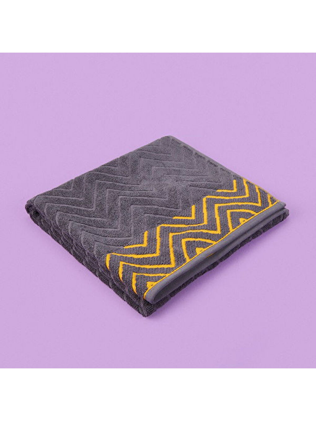 Soft Wave Banyo Havlusu - Antrasit - 70x140 cm-2