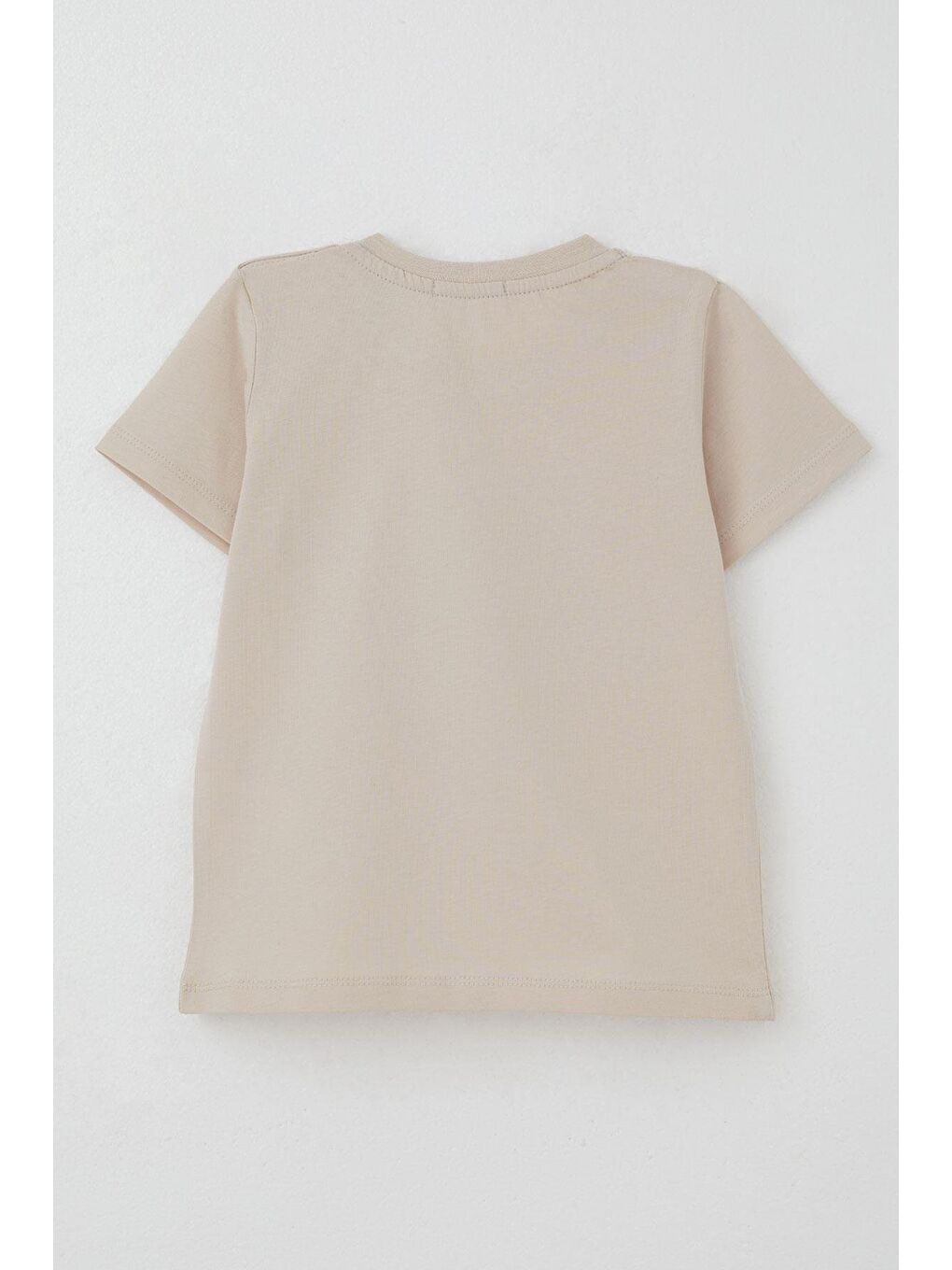 Erkek Çocuk Tişört Sörfçü Sevimli Köpek Balığı Baskılı Bej (1.5-5 Yaş)-1