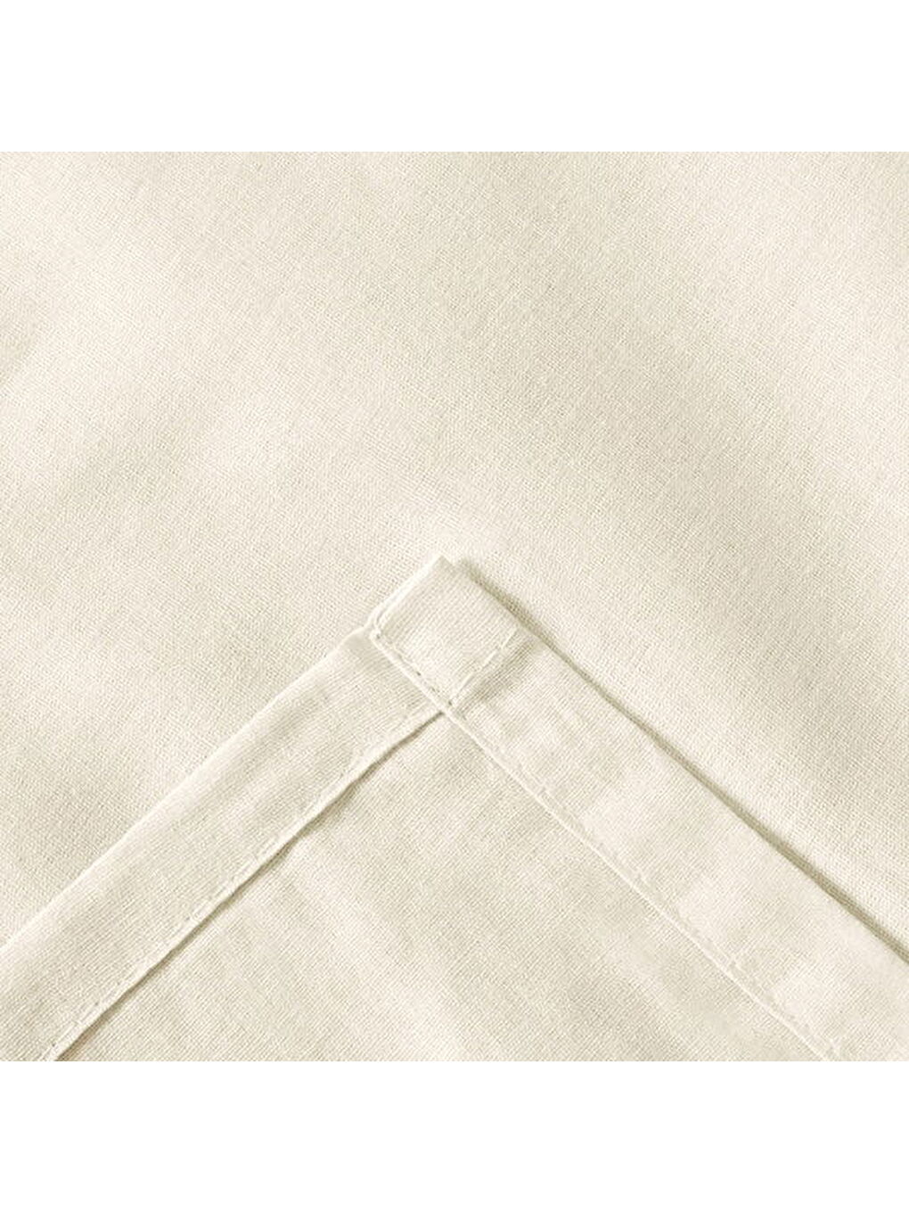 Soft Basic Çift Kişilik Düz Kenar Çarşaf - Ekru - 240x260 cm-1