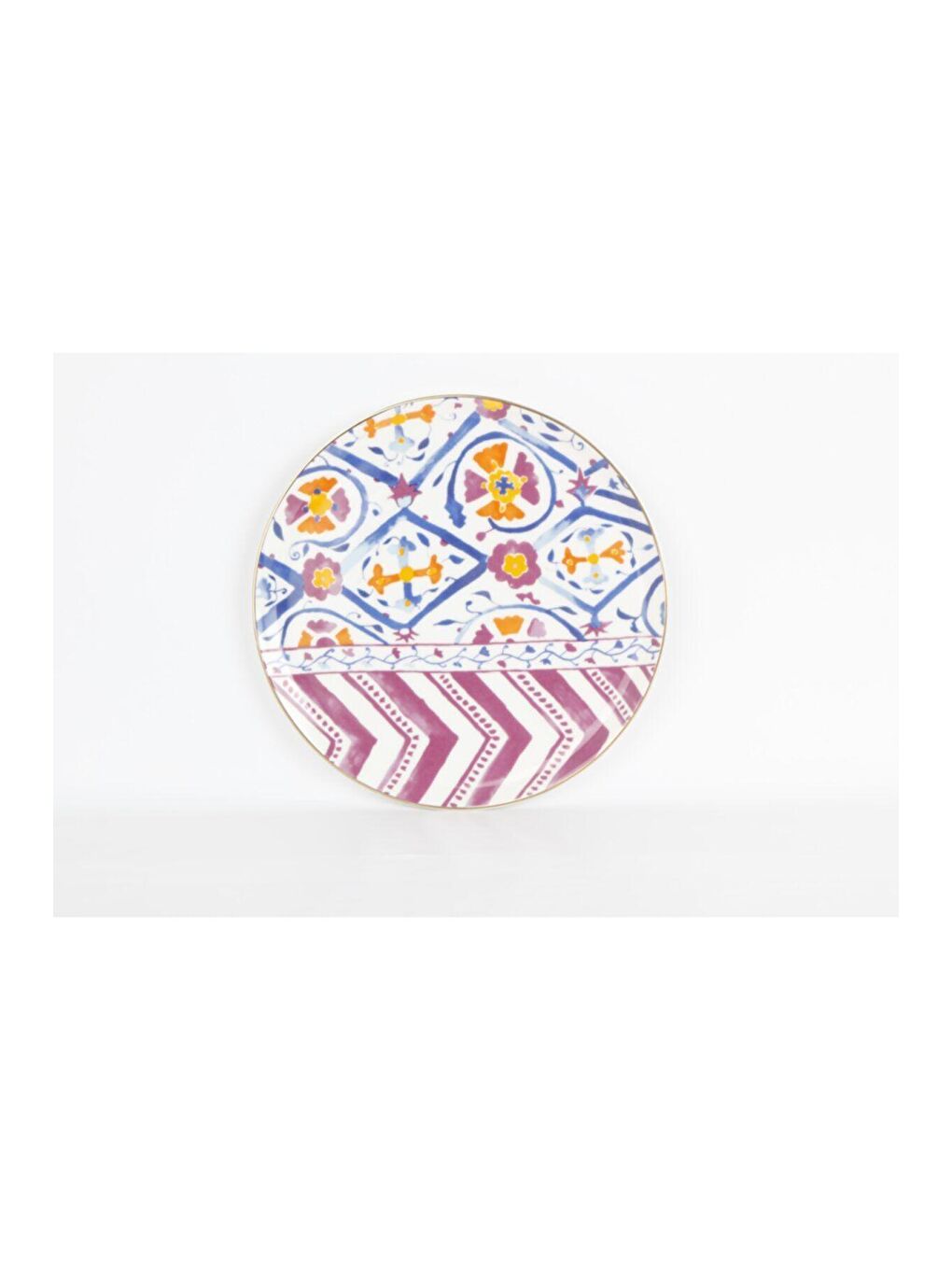 Beyaz Posh Desen Düz Tabak 28cm 04ALM003332