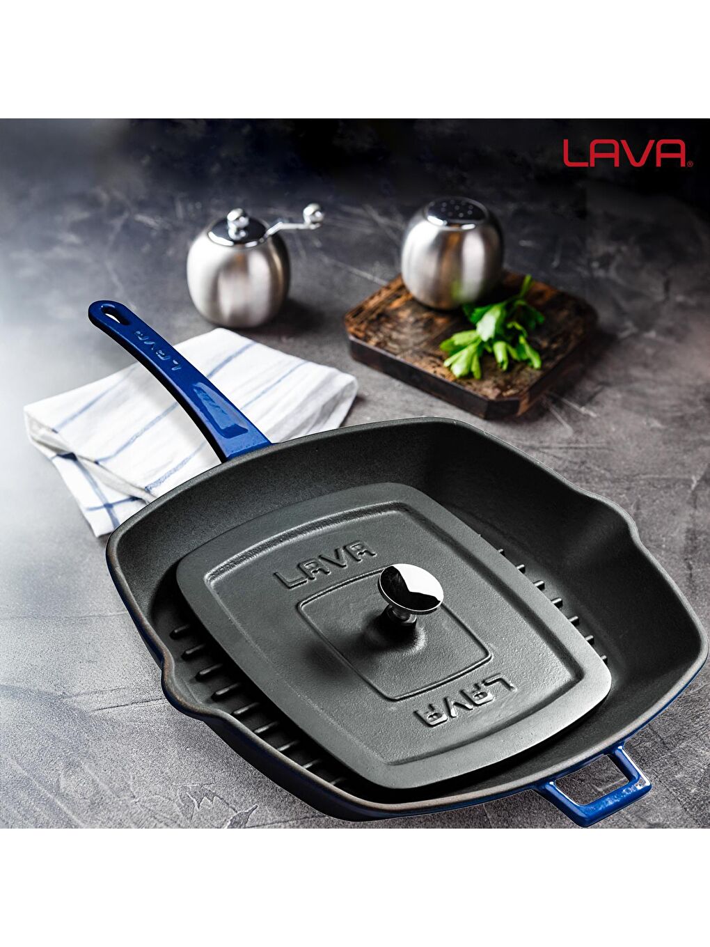 Siyah Kare Izgara Pres Metal Tepe Kulp Ölçü 21x21cm.-7