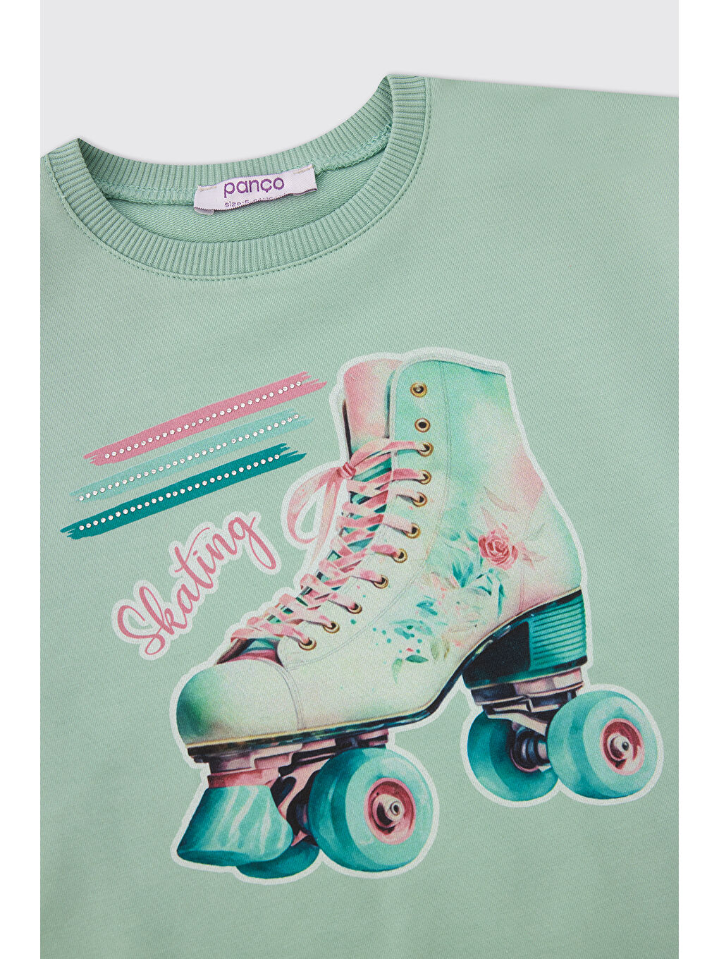 Yeşil Kız Bebek Mint Sweatshirt-2