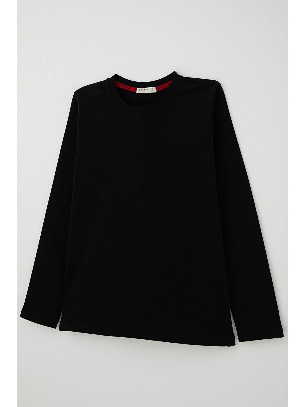 Erkek Çocuk Uzun Kollu Tişört Basic Siyah (5-14 Yaş)-4