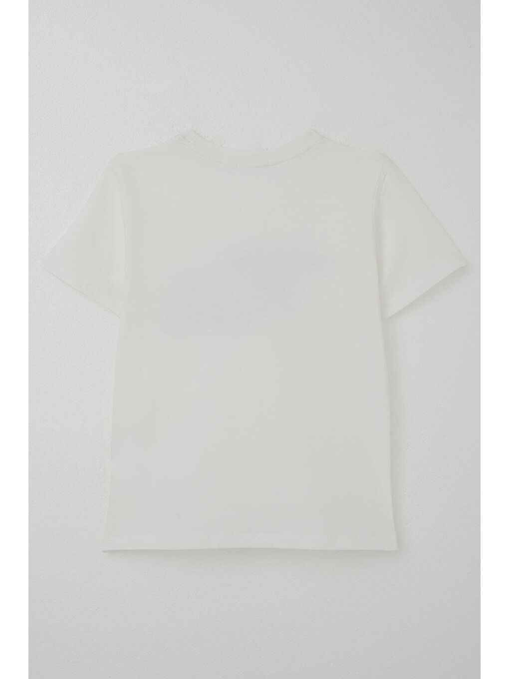 Erkek Çocuk Tişört Yansıma Efekti Yazı Baskılı Ekru (8-14 Yaş)-2