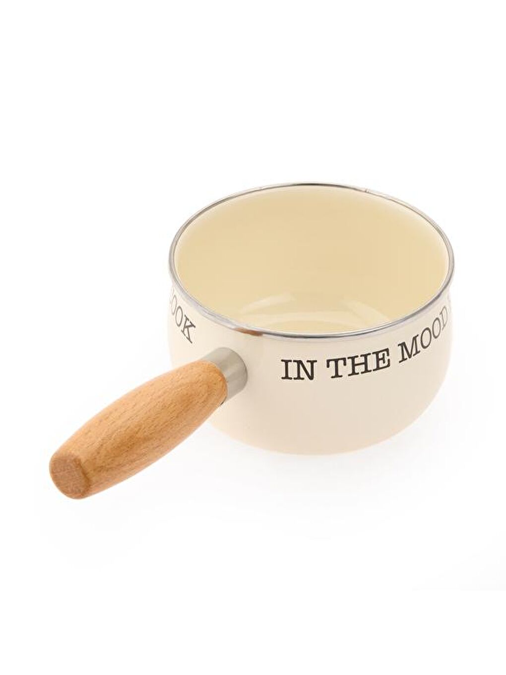 Ekru Bubble Emaye Sos Tavası - Krem - 14 cm-1