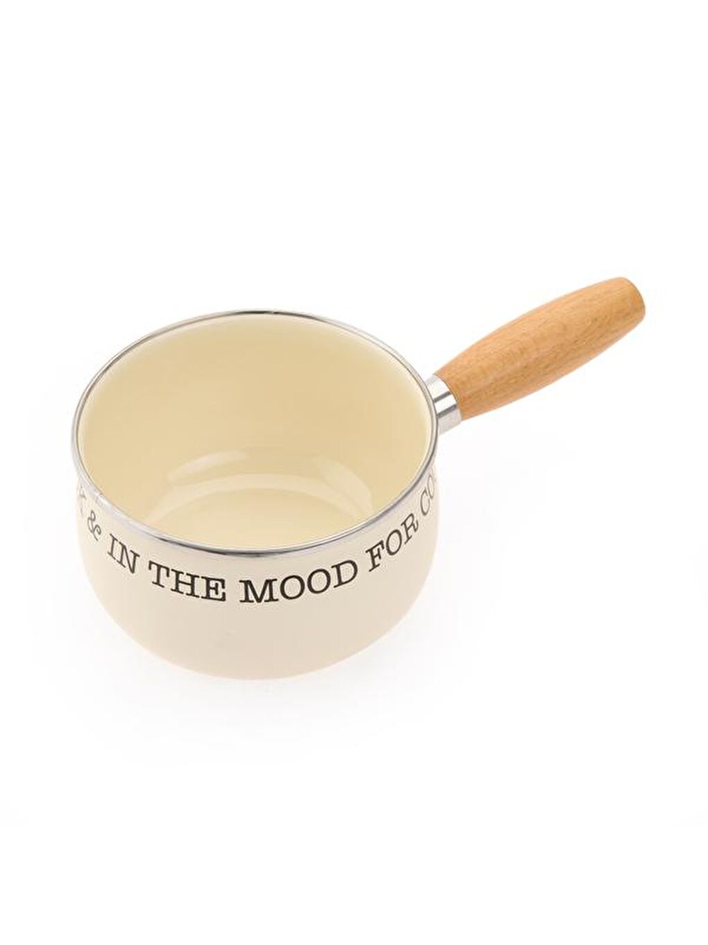 Ekru Bubble Emaye Sos Tavası - Krem - 14 cm-2