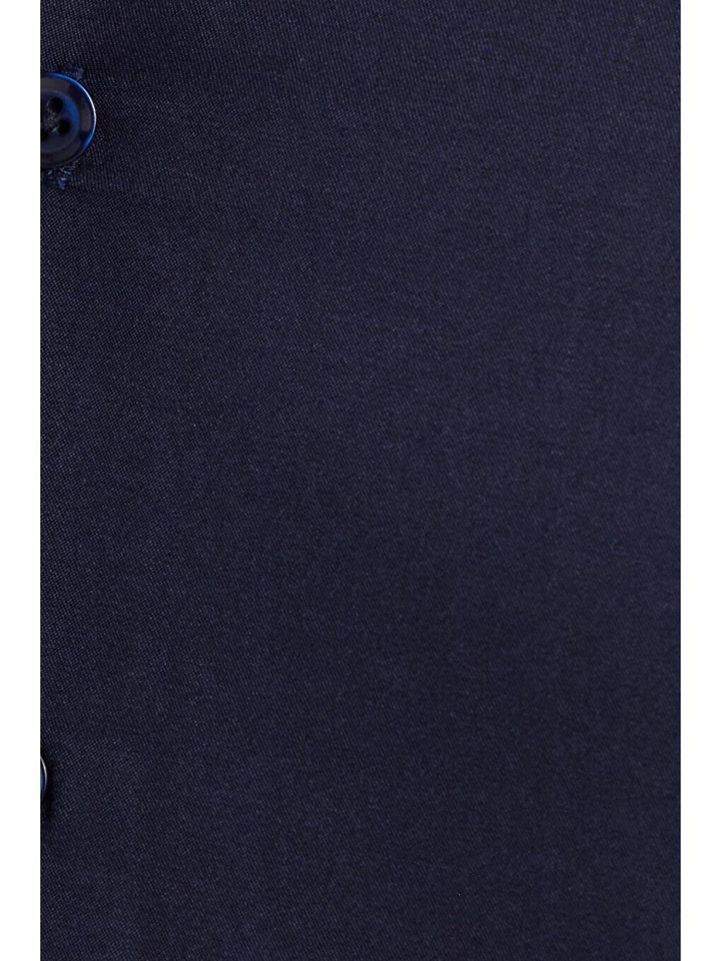 Erkek Regular Fit Klasik Kesim Pamuklu Düz Lacivert Gömlek-5
